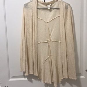 Light Cardigan with twisted back NWOT